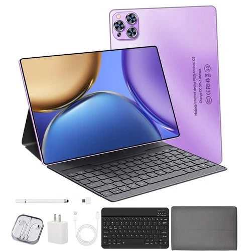 Adult Tablet Set Android 14 10.1" 12GB RAM+256GB ROM WiFi BT 5.0 Dual Camera deal from eBay