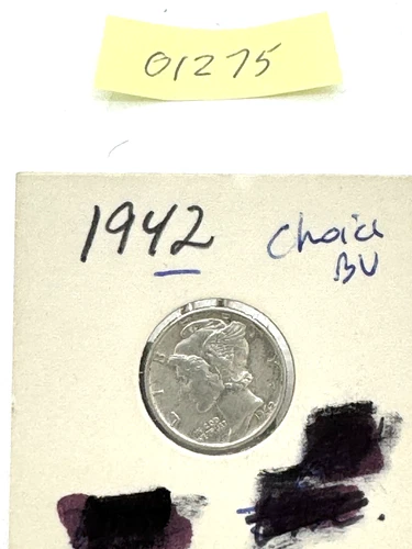Uncirculated 1942  Silver Mercury Dime