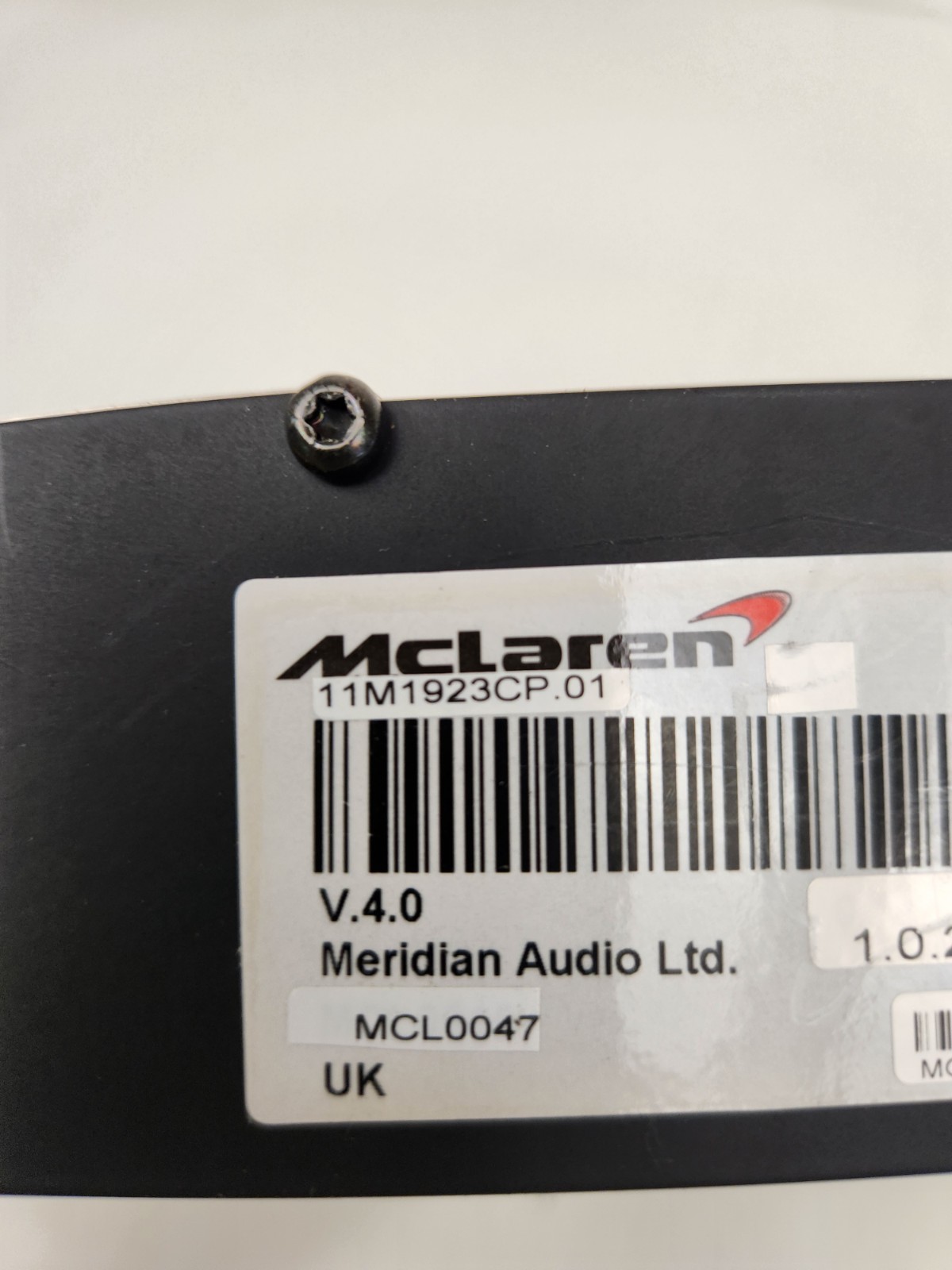 McLaren MP4-12C 2012-2014 Amplifier