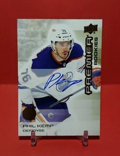💫💫 2024-25 UD PREMIER #108 PHIL KEMP PREMIER ROOKIE AUTO BRONZE EDMONTON 💫💫
