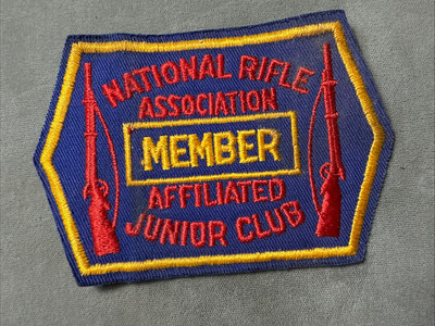 US 1960th Boy Scout Organisation PATCH AFFILIATED Junior Club NRA MEMBER