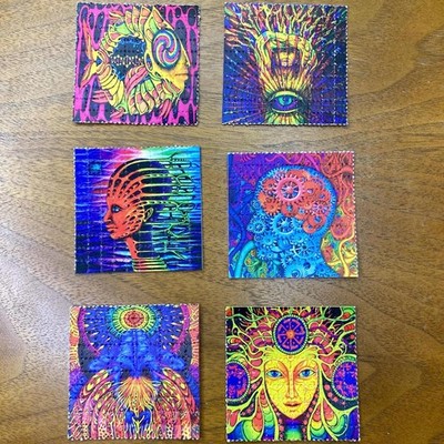 Trippy Blotter Paper Psychedelic LSD Art, Lucy In The Sky with Diamonds