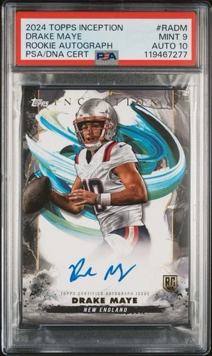 2024 Topps Inception Rookie Autographs Drake Maye #RA-DM PSA 9