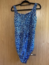 Lands End Ladies Chlorine Resistant Scoop Neck X-Back Tugless Swimsuit Sze 24W