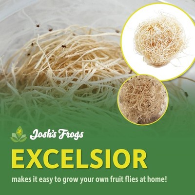 Excelsior Makes 10 Fruit Fly Cultures 4.6oz