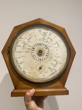 Antique Willis World Clock 24 Hour Mechanical Desk or Wall Clock