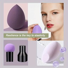 Set of 4 Makeup Sponges Suitable for Both Wet And Dry Use, Designed for Applying