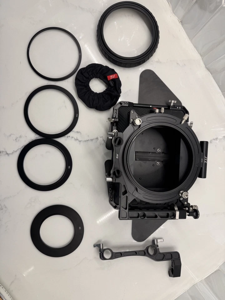 Caja mate JTZ DP30 fibra de carbono 4x4" oscilante 15 mm/19 mm Foto 2 de 4