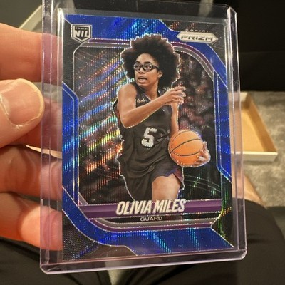 Panini 2025-26 Prizm Olivia Miles Blue Wave Chase RC NIL /249