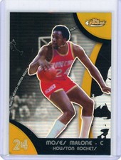 2007-08 Topps Finest Gold Refractor Rookie #48 Moses Malone 5/25 READ