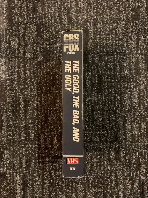 The Good, The Bad and The Ugly VHS FIRST FULL MOVIE SINGLE TAPE RELEASE ...