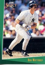 1992 Score Select Sample #24 Don Mattingly