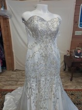 Morilee Adjustable Lacedownformfit Mermaid size12 High Intrigue Gem Pearl Bead