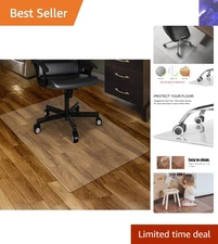 Anti-Slide Clear Chair Mat 36 x 48 inches for Hard Floors – Reliable Protection
