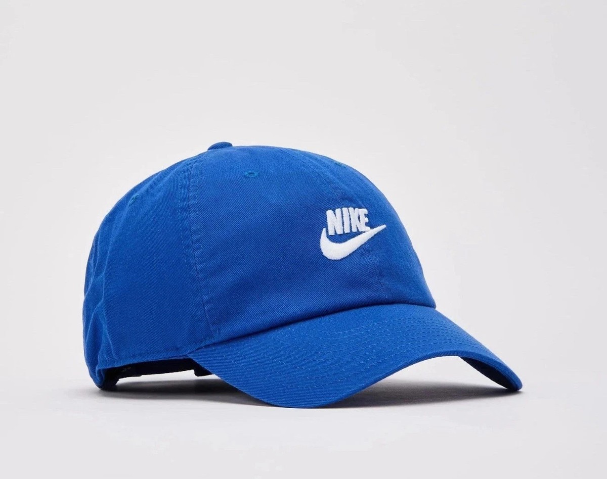 Nike Club Unstructured Futura Wash Adjustable Hat Royal Size L/XL