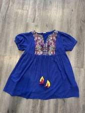 Jodifl Women Babydoll Embroidered Boho Dress