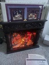 Premier Fibre Optic Christmas Decoration Framed Fibre Optic Christmas Scene VGC