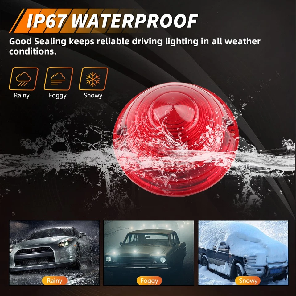 Lentes de luz traseira de backup 4 peças para 1958 Cadillac DeVille e chassi comercial - Imagem 4 de 4