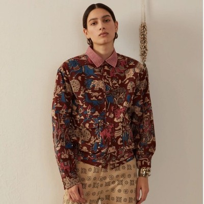 NWT Alix of Bohemia Lucky Coffee Kalamkari Jacket Size XS