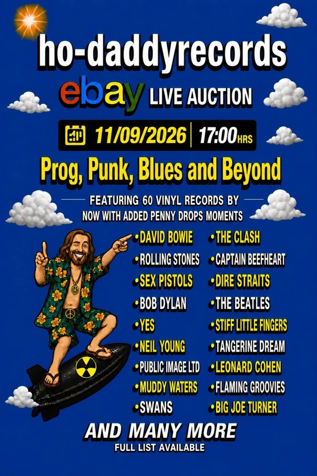 Prog, Punk, Blues and Beyond -  Bowie, Stones, Beatles, sex pistols, Clash