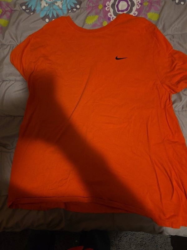 Nike Dri-Fit Men's2 XL Regular Fit S/S Orange Crew Neck Active T-Shirt 