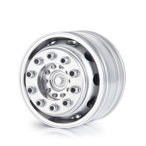 FLYXM Front Wheel Rims Hubs Wider Wheels for RC 1:14 Tamiya Tractor Truck Car - Picture 4 of 11