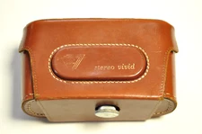 Leather case for TDC Stereo Vivid camera. Very nice.