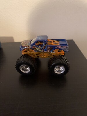 Monster Jam STONE CRUSHER  Edge Glow Silver Rims Hot Wheels