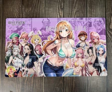 O-P OPCG TCG CCG Table Mouse Pad Nami Playmat Trading Card Game Mat Free Bag