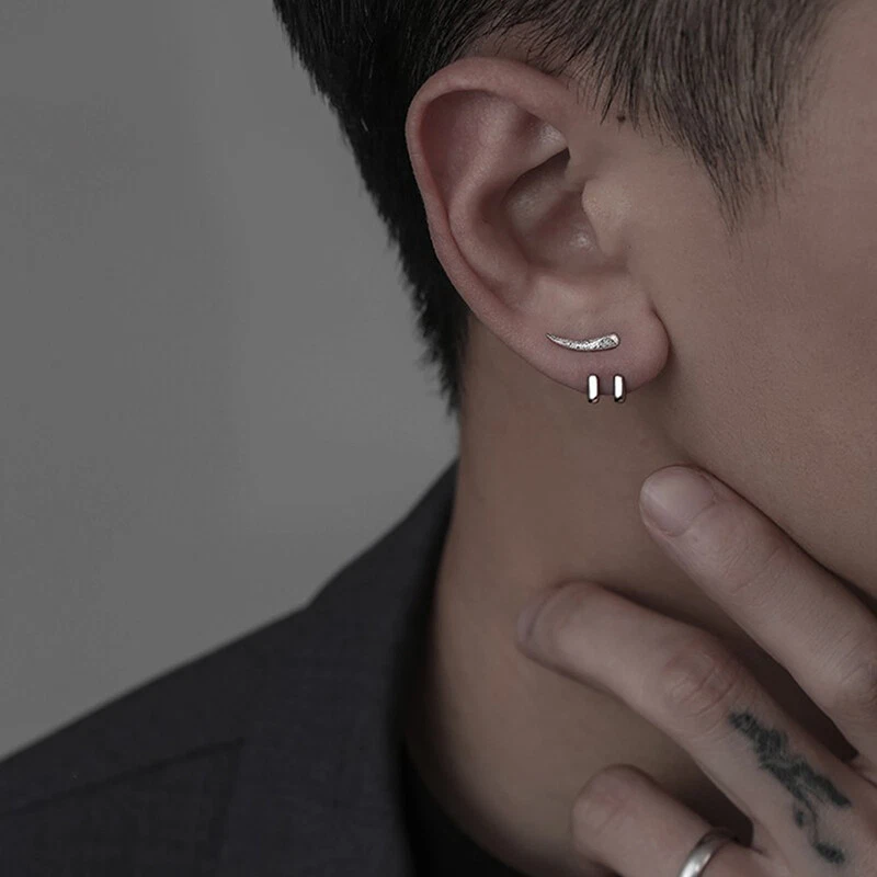 Men with 2 earrings deals