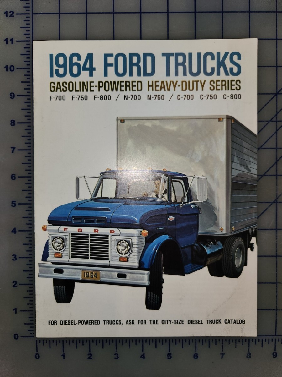 1964 Ford Heavy Duty Truck Brochure Original F N C Series 700 750