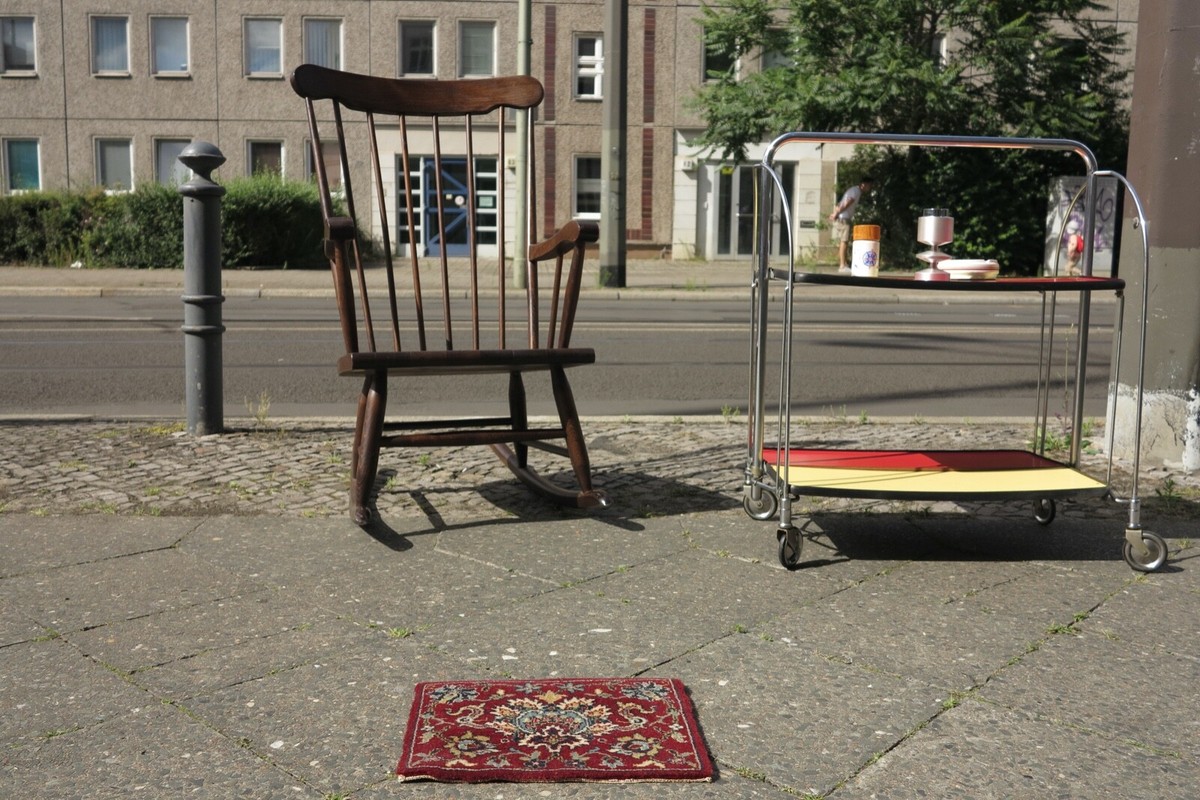 Keshan Super Teppich Halbmond DDR Textil Schurwolle 70er