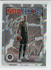 2019-20 NBA Hoops Premium Kevin Durant Get Out The Way Silver Holo Brooklyn Nets