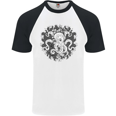 An Octopus in the Deep Ocean Sailor Sailing Herren S/S Baseball T-Shirt