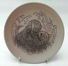 Vintage Poole Pottery Cat Or Kitten With Ball Of Wool Pin Dish Plate (Seconds)