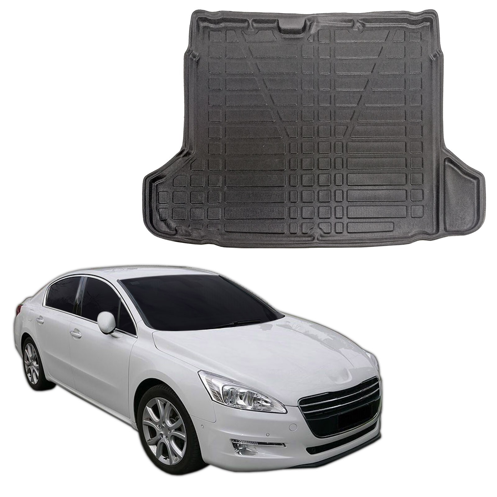 Tapis de coffre Peugeot 508 pour chiens et bagages de vacances en finition Accès Actif 2011 2012