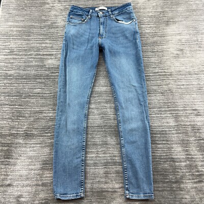 Zara Jeans Size 31 Womens Skinny Mid Rise Medium Wash Blue