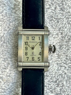 え*店様 CHARRIOL PHILIPPE 腕時計 Vintage Philippe Charriol Automatic Tank Watch, Calendar, Luminous
