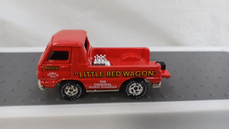 Johnny Lightning Little Red Wagon Dodge A100 Drag Truck Red Die Cast - Image 2 of 4