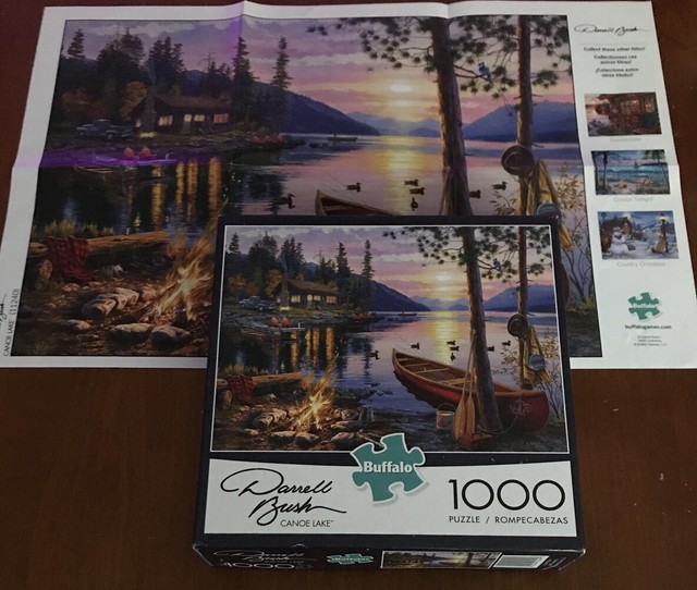 buffalo games darrell bush canoe lake 1000 piece jigsaw puzzle