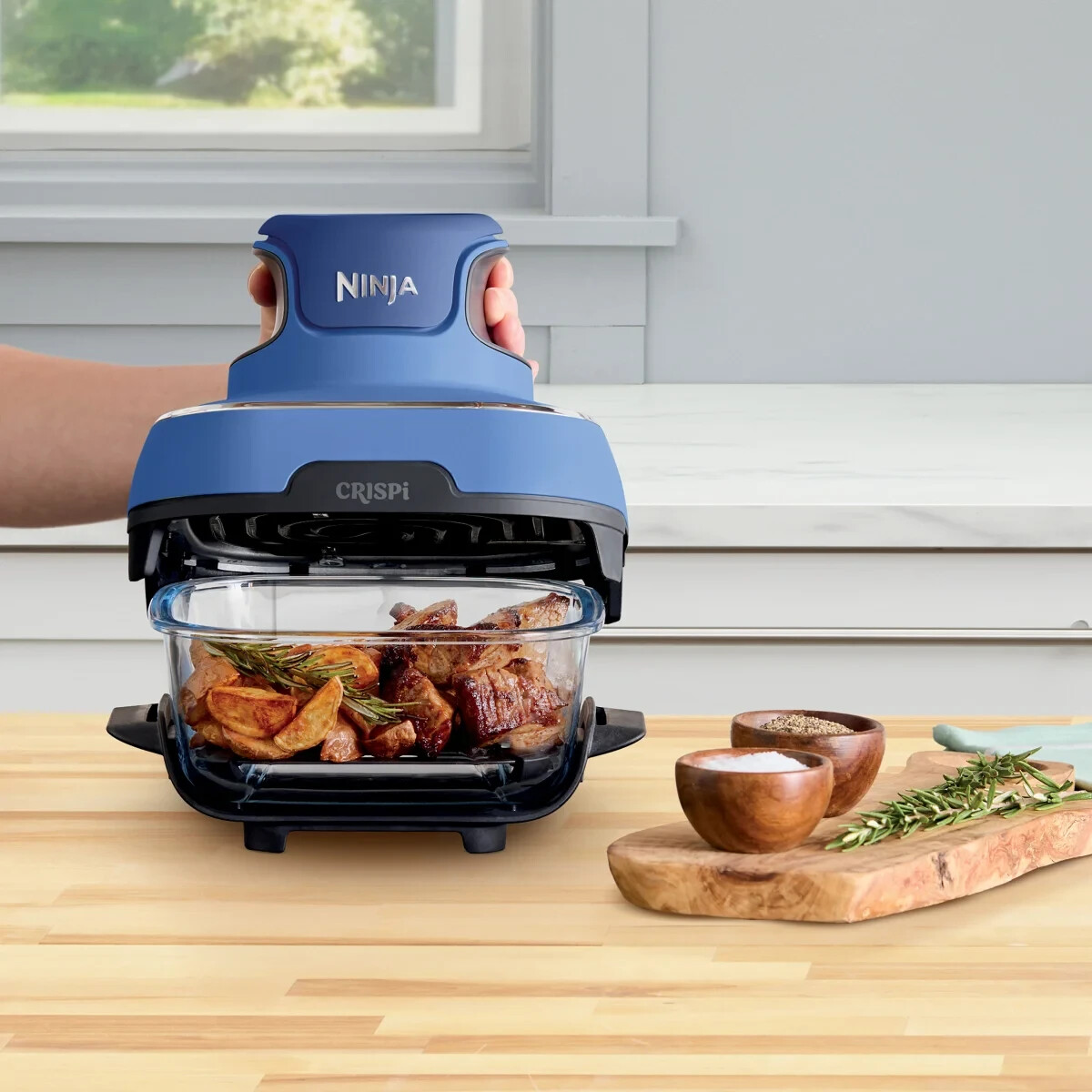 Ninja Crispi 5-in-1 Portable Air Fryer System w/ 3 Containers