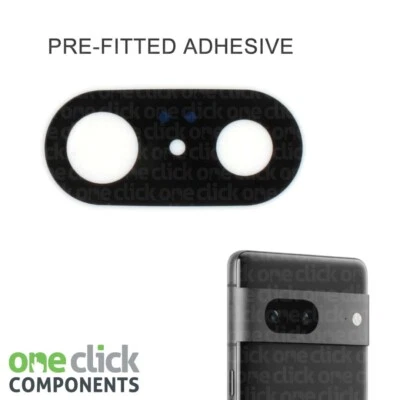 For Google Pixel 7 Rear Glass Camera Lens with Pre-Installed Adhesive