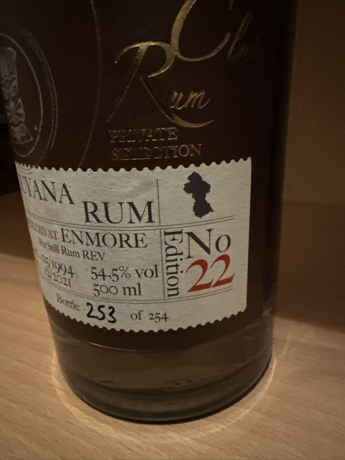 Rum Club Edition 22 Enmore REV Guyana 1994 2021 54.5 500ml 