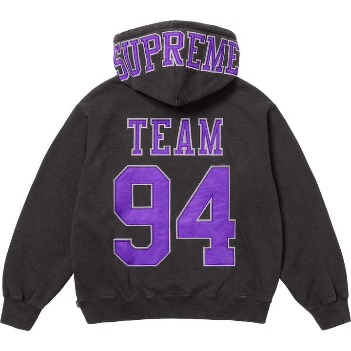 Sweat à capuche noir Supreme Team 94