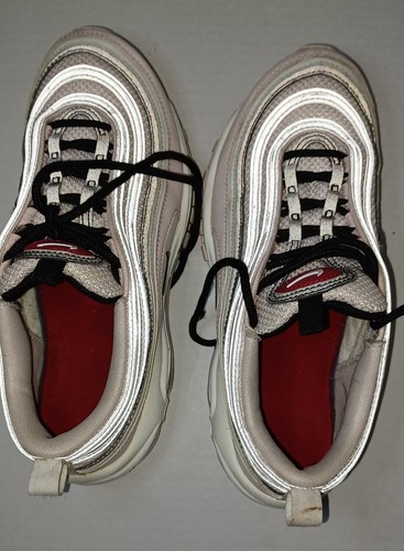 Nike Air Max 97 Women's Running Shoes Size 7 Light Pink/White/Black 921733 603 - Picture 8 of 11