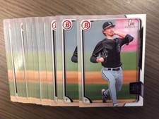 Lot of 60 ZACK ERWIN 2015 1st Bowman Draft Rookie Cards RC WHITE SOX Non-Auto