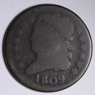 1809 Classic Head Half Cent XF E103 KAFM