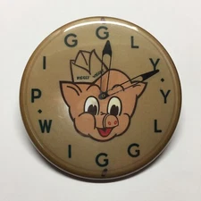 Piggly Wiggly Clock Advertising Pocket Mirror Vintage Style