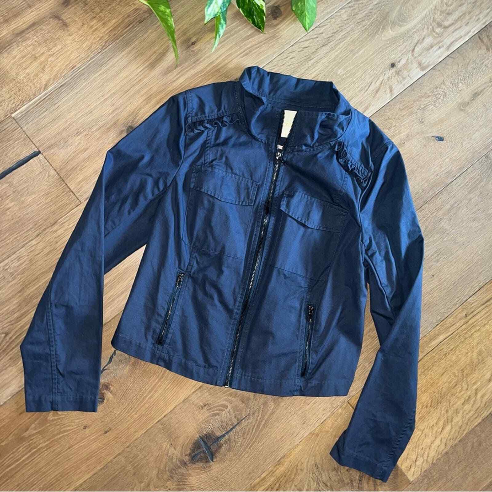 ModCloth Utility Jacket Ruffled M - image 1