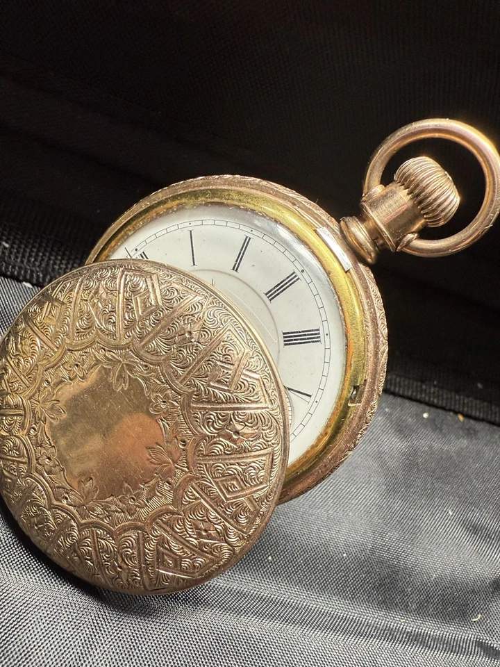 Reloj Bolsillo 1894 New York Standard Watch Co. 7 Joyas Oro Pl 3/4 545898 G44 Foto 2 de 4